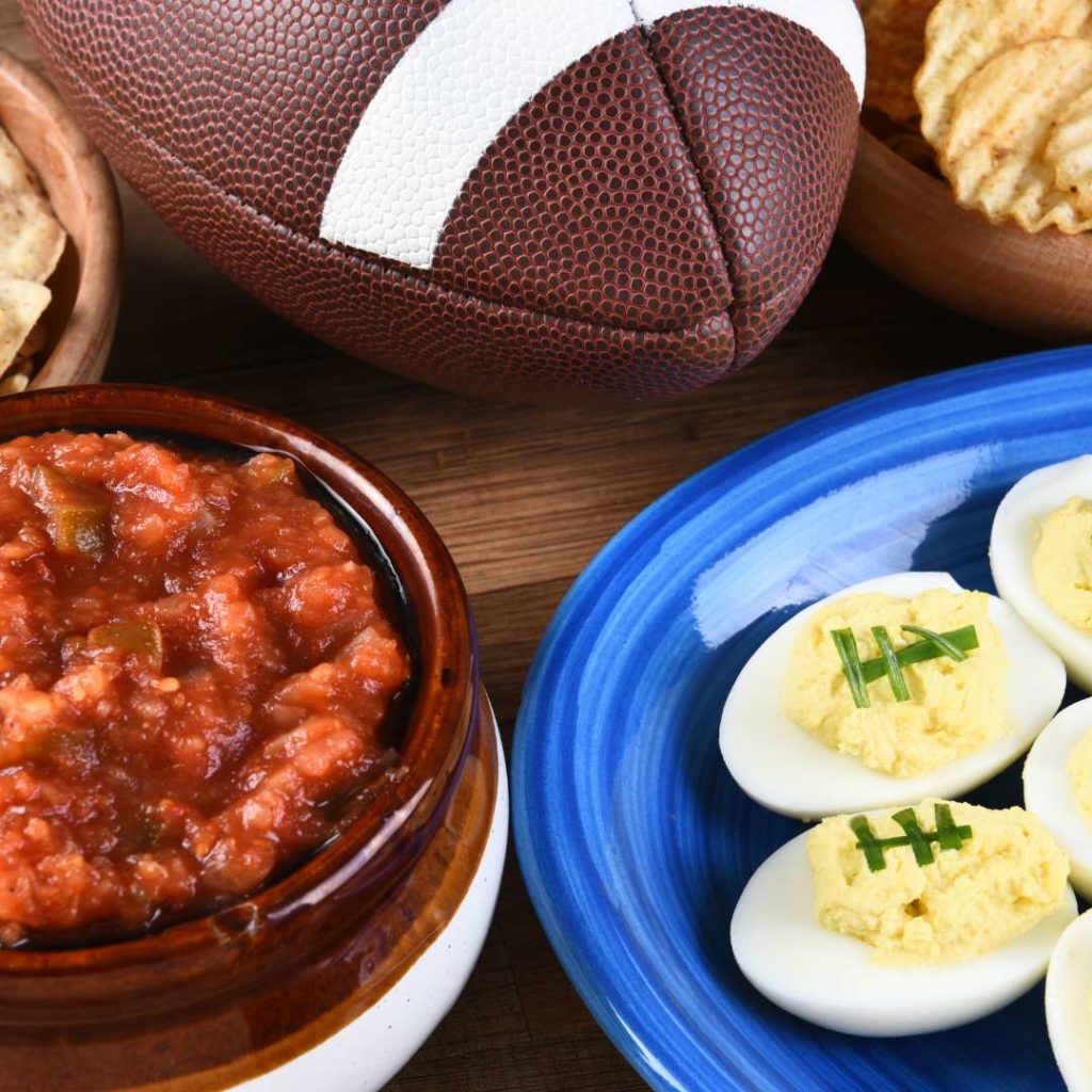 football catering spread