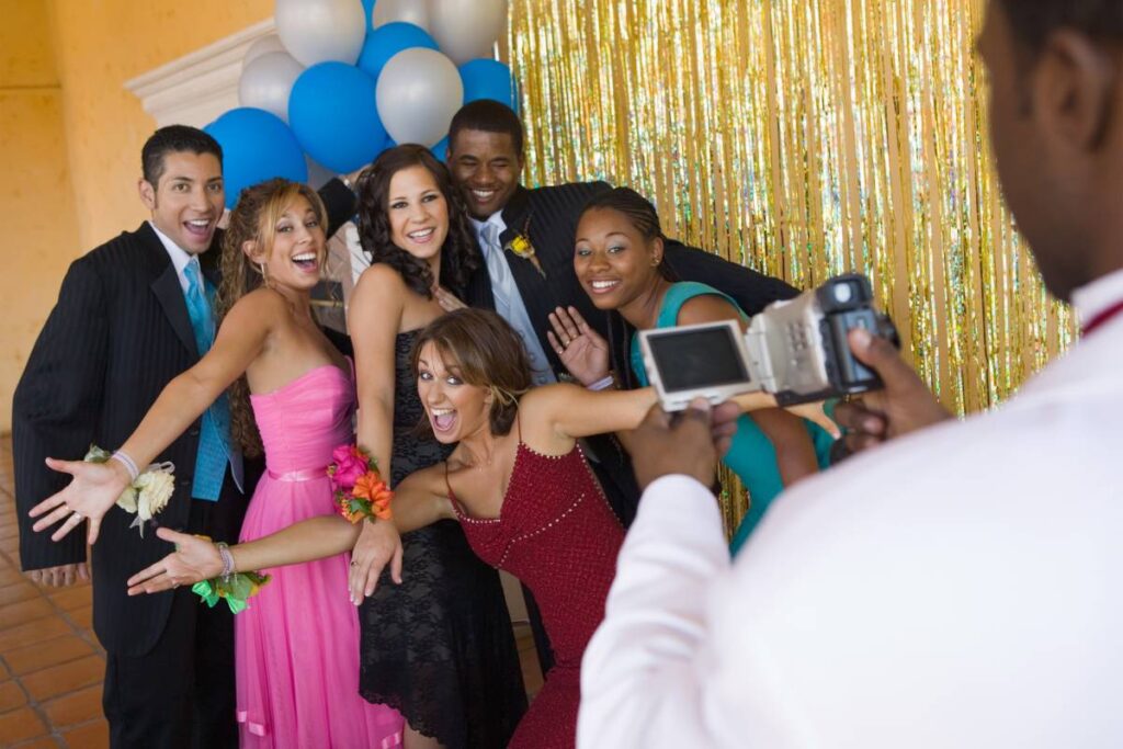 Creating memories at a school dance