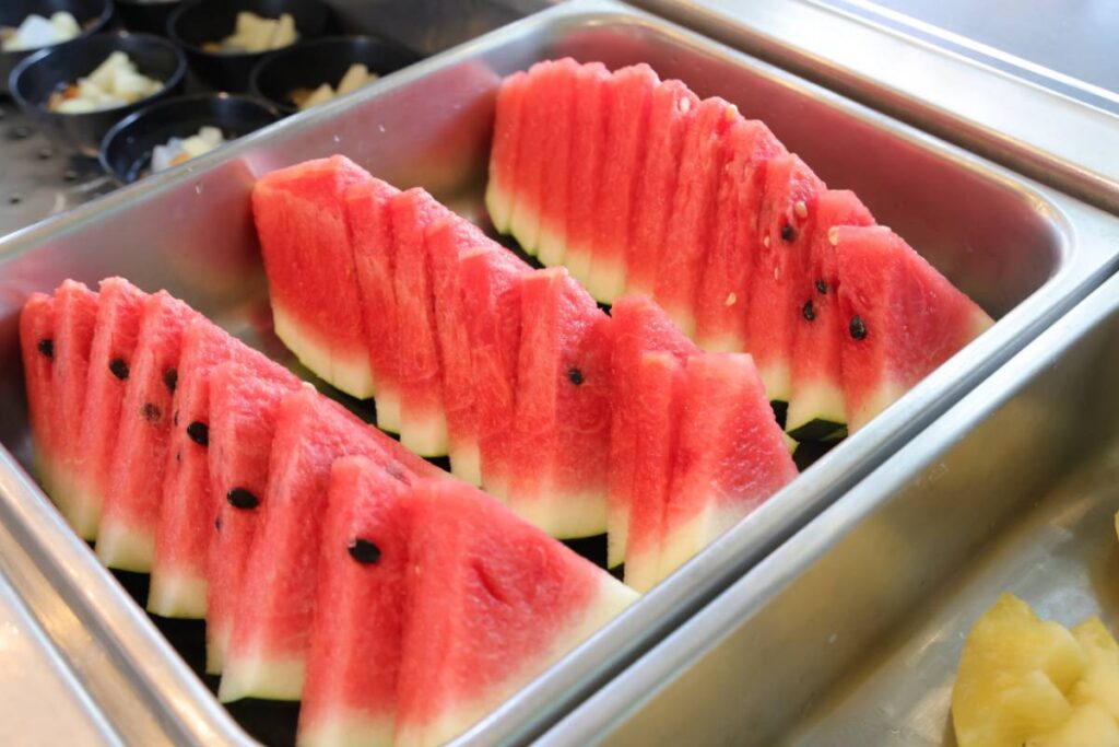 Refreshing watermelon slices