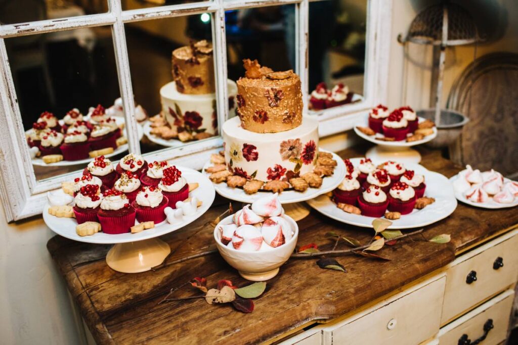 at home party buffet dessert display