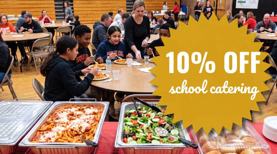 10% off school catering